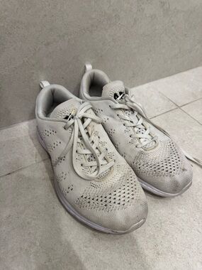 APL TechLoom Pro White Knit Sneakers